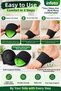 Black Flexible Foot Arch Support Pad Double Foot Gap Arch Support - 3