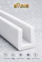 4 Pcs under Door Draft Stopper Heat Insulation Sponge Windbreak Dust Cold Sponge Protection White Wind Stopper Proof Threshold Snap-On Styrofoam Insulation - 6