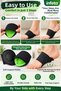 Black Flexible Foot Arch Support Pad Double Foot Gap Arch Support - 3