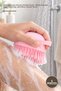 5-Piece Multi-Purpose Brush Pouch with Chamber – Silicone Massage Shower Brush, 80ml Chamber, Body Cleansing, Pink Blue, Shower Brush