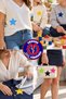 Iron-On Embroidered Patch, Coffee Color Star Patch (9 Pcs) Iron-On Embroidery Woven Applique Patch - 2