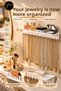 Metal Jewelry Hanger and Organizer Rack - Necklace Earring Bracelet Organizer - Wall Mounted Jewelry Stand