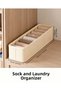 3 Pcs Sock and Laundry Organizer Drawer and Closet Organizer, Shelf Organizer, Foldable - 4