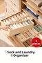 3 Pcs Sock and Laundry Organizer Drawer and Closet Organizer, Shelf Organizer, Foldable