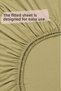 Single Cotton Combed Breathable Fabric Elastic Bed Sheet 1 Piece Pillowcase Gift Green - 5
