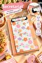 Floral Patterned Secretary's Notepad 15X22 cm – 38 Sheets Lined Notepad - Blue