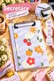 Cherry Patterned Secretary's Notepad 15X22 cm – 38 Sheets Lined Notepad