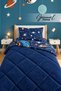 Mars |   Space Patterned Wellsoft Double-Sided Single Duvet with Pillowcase |   Bedspread |   Quilt |   Pillowcase |   2 Pieces - 2