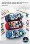 12 Character Pencil Cases – Pencil Holder and Pencil Bag with Character Patterns, Stationery Organizer, Pencil Case