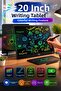 20 Inc Color Lcd Graphic Digital Pen Drawing Tablet Writing Board Note Writing Training Tablet Black