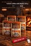 Turkish Coffee with Mastic 250 g X 4 Cans - Roasted on Wood Fire