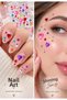 Round Mixed Color Nail Art Hair Face Nail Ledger Book Decor Embellishment Beddazzling Kit Supplies - 2