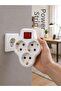 Single Socket 3-Way Switched Socket Adapter Grounded Socket Multiplier - 3