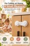 Adhesive Child Safety Cabinet Lock White Cover and Drawer Safety Device 1 Piece - 5