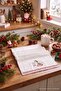Christmas Themed 100% Cotton Embroidered Towel 46X71Cm Tphaw27Mh00014 - 3