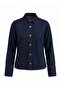 Trendyol Studio Dark Blue Stitching Detailed Denim Jacket Twoaw27Ce00078