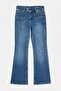 Blue Low Waist Flare Jeans with Slight Stretch Waist Detail Twoaw27Je00256 - 6