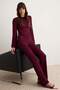 Burgundy Soft/Soft Touch Fitted/Skin-Fitting Spanish-Cut Knitted Bottom - Top Set Twoaw27Au00115 - 2
