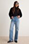 Blue Super High Waist Straight Jeans Twoaw27Je00309