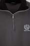 Anthracite Oversize High-Neck Zippered Fleece Lined/Warm Embroidered Sweatshirt Tmnaw25Sw00081 - 8