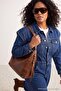Indigo Stitching Detailed Denim Jumpsuit Tbbaw27Bg00001 - 2