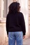 Wardrobe Essentials Black Wool Asymmetrical Hem Knitwear Oversize Sweater Tbbaw27An00078 - 3