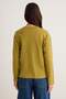 Light Khaki Cotton Transparent Regular Crew Neck Knitted T-Shirt Twoaw27Ts00049 - 4