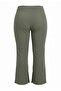 Khaki Spanish Flare Slit Knitted Plus Size Trousers Tbbaw23Ar00030 - 4