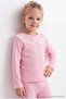 Pink Ribbed Flexible Girls' Plain Knitted Bottom - Top Set Tkdaw27Au00047 - 2
