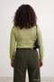 Green Polo Collar Lightly Transparent Thin Seasonal Knitwear Sweater Tbbaw27An00034 - 5
