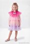 Çok Renkli Tüllü Kız Çocuk Doğum Günü/Parti Elbisesi Renkli Dokuma Elbise TKDAW27EL00018 - 4