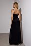 Black Shift/Straight Cut Maxi Knitted Velvet Evening & Graduation Dress Tpraw26Ae00006 - 11