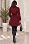 Women's Belted Double-Breasted Collar Short Trench Coat - 3