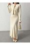 Tied Bolero Cardigan and String Strap Knitwear Dress Two-Piece Set