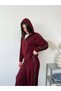 Modal Fabric Zippered Sweatshirt & Wide Leg Sweatpants Set - 6