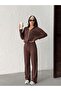 Soft Corduroy Pocket Pants and Zipper Hoodie Set - 2