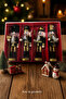 New Year's Ornament Tin Soldier Set, 13 Cm, Black 4 Pcs - 2
