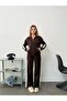 Modal Striped Zippered Suit - 7
