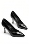 Women's Stiletto Patent Leather Closed Back Stylish Women's Stiletto