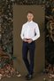 Slim Fit 100% Cotton Pitikare Textured Tie Collar White Shirt Gk 702 - 2