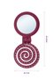 Beauty Makaron Hair Brush - 3D Flexible, Mirrored, Bag Size - Compact Detangler - 8