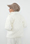Winter Furry Cashmere Visor Hat and Scarf Set, Bat-2Tk, Stone - 3