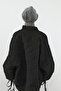 Winter Furry Cashmere Visor Hat and Scarf Set, Bat-2Tk, Gray - 3