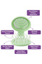 Beauty Makaron Hair Brush - 3D Flexible, Mirrored, Bag Size - Compact Detangler - 2