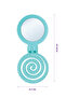 Beauty Makaron Hair Brush - 3D Flexible, Mirrored, Bag Size - Compact Detangler - 8