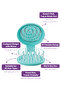 Beauty Makaron Hair Brush - 3D Flexible, Mirrored, Bag Size - Compact Detangler - 3