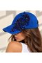 Stylish Hat with Stone Embroidery - 3