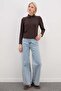 Half Zip Polo Collar Slim Fit Modal Sweatshirt - 7