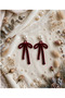 Pearl dangle ribbon earring - 5