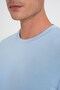 Comfort Fit Crew Neck 97% Flexible Cotton Blue T-Shirt Ts 885 - 6